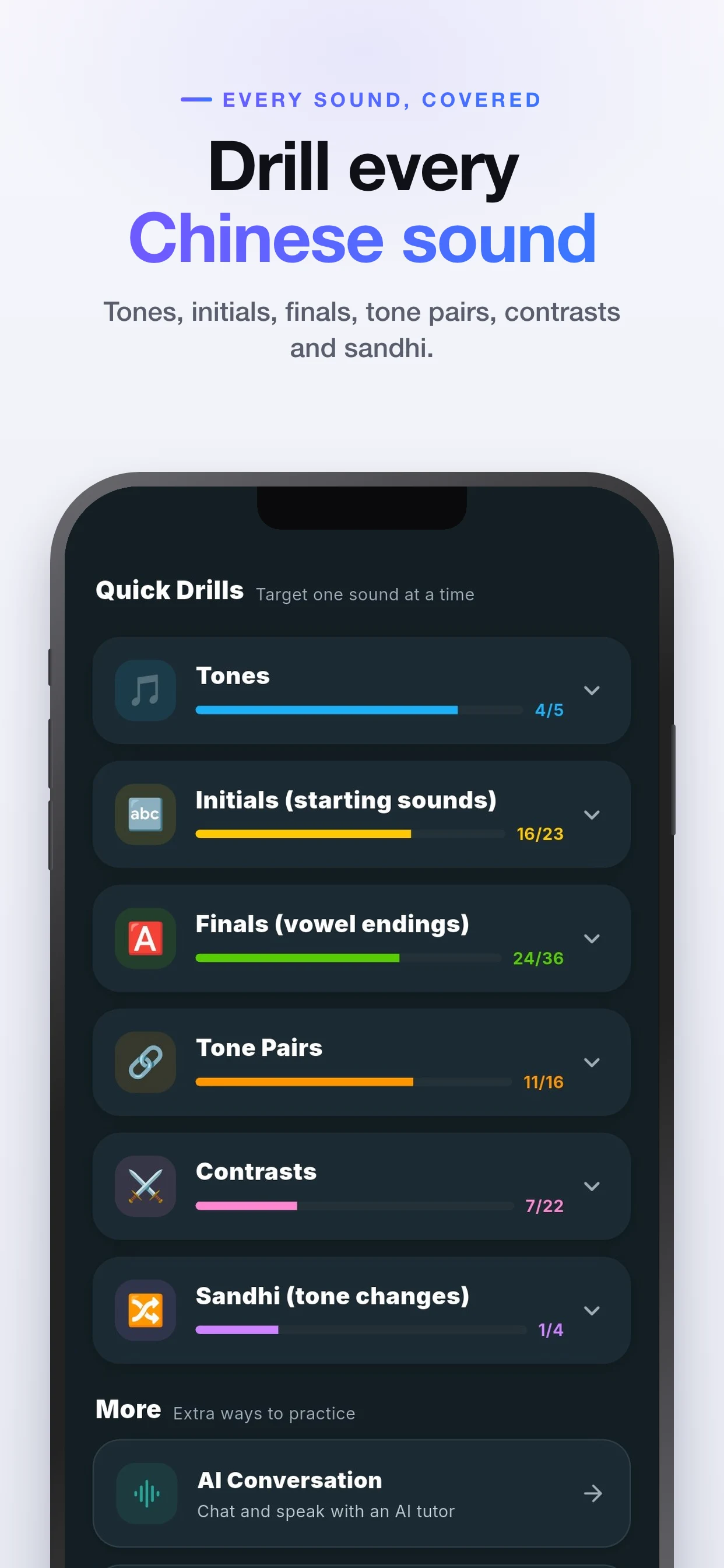 TonePerfect: Chinese AI Coach screenshot